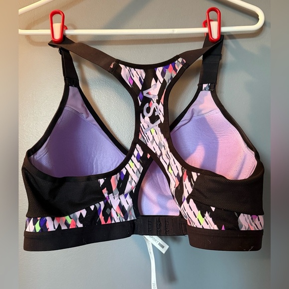 Victoria's Secret VSX Sport Bra Womens Sz 38c Geometric Multicolor - Picture 2 of 7